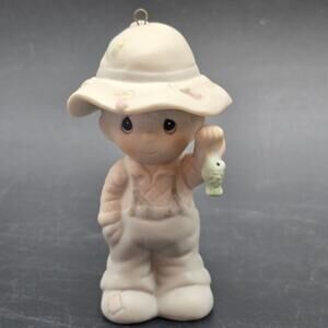 Precious Moments Fisherman Ornament 1988 Samuel Butcher
